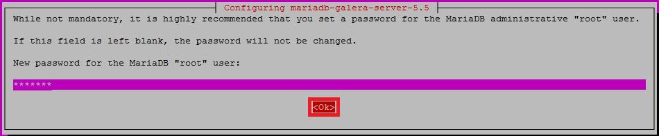 alt MariaDB root user password